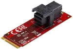 K&otilde;vaketas StarTech.com U.2 (SFF-8643) to M.2 PCI Express 3.0 x4 Host Adapter Card for 2.5 U.2 NVMe SSD - Schnittstellenadapter - U.2 (U.2) - SAS - M.2 Card - Rot