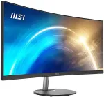 Monitor Msi Pro MP341CQ 34 Inch Curved , 1500R, UWQHD (3440 x 1440), 21:9, 100Hz, VA, 4ms, HDMI, VGA, Built-in Speakers, Anti-Glare, Anti-Flicker, Less Blue light, T&Uuml;V Certified, VESA, Kensington, Black