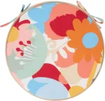 Home4you Toolikate NORDIC FLOWER D38x2,5cm, 80% puuvill, 20% pol&uuml;ester