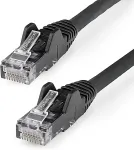 StarTech.com 50cm Netzwerkkabel CAT6 - LSZH (Low Smoke Zero Halogen) - 10 Gigabit 650MHz 100W PoE RJ45 10GbE UTP Lan Kabel - Schwarz, CAT 6, ETL Zertifizierung, 24AWG (N6LPATCH50CMBK) - Patch-Kabel - RJ-45 (M) bis RJ-45 (M) - 50 cm - 6 mm - UTP - CAT ...