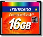 M&auml;lukaart TRANSCEND CompactFlash 133x 16GB