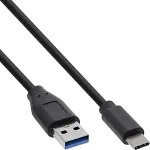 INLINE - USB-Kabel - USB-C (M) bis USB Typ A (M) - USB 3,1 - 1,5 A - 1,5m - Schwarz (35714)