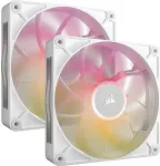 CORSAIR iCUE LINK RX140 MAX RGB Computer case Fan 14 cm White 2 pc(s)