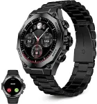 Ksix Titanium 3.63 cm (1.43") AMOLED 55 mm Digital 466 x 466 pixels Touchscreen Black