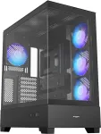 Korpus FSP M370-BA/Midi Tower/Transpar./Black