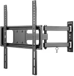 Goobay TV wall mount Basic FULLMOTION (M) (black, for 81 - 140cm (32" - 55") televisions)