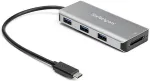 StarTech 3-PORT USB-C HUB W/ SD READER READER-10GB - 3X USB-A 1X USB-C