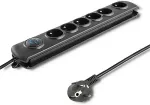 UPS Qoltec 50172 surge protector Black 6 AC outlet(s) 230 V 5 m