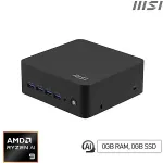 Msi Cubi Z AI 8M AMD Ryzen 9 8945HS, Barebone, NUC, SFF, Mini Computer, HTPC, (NO RAM, NO Storage, NO OS), AMD Radeon Graphics/DDR5/Dual HDMI/Dual LAN/WiFi 6E/BT 5.3/VESA