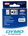 DYMO D1 Schriftband 53710 24mmx7.0m schwarz->transp.