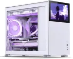 Korpus Jonsbo D31 Screen Micro-ATX Geh&auml;use, Tempered Glass - wei&szlig;