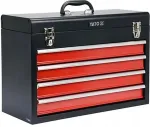 Yato YT-08874 small parts/tool box Stainless steel Black, Red