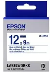 EPSON LabelWorks LK-4WLN - Etikettenband - blau auf wei&szlig; - Rolle (1,2 cm x 9 m) 1 Rolle(n) - f&uuml;r LabelWorks LW-1000P, LW-300, LW-300L, LW-400, LW-400L, LW-400VP, LW-600P, LW-700, LW-900P (C53S654022)