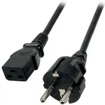 EFB Elektronik EFB Netzkabel Schutzkontakt 180&deg;-C19 180&deg;,sw,1.8m,3x1.50mm