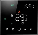 TUYA Programmable Thermostat WiFi, black