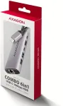 AXAGON Multi port USB-C 10Gbps hub | HMC-6G2L