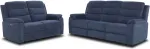 Home4you Diivan MIMI 2-kohaline elektriline recliner 153x93xH102cm, sinine