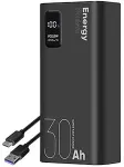 OBAL:ME PACKAGING: ME EnergyPulse Powerbank 30000mAh 22.5W Black