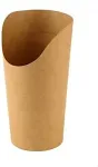 FIRSTPACK Friikartuli korv KRAFT, papp, D 6 cm, H 13,5 cm, 50 tk