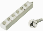 PremiumCord PP6-07 power extension 7 m 6 AC outlet(s) White