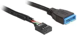 DeLOCK USB 2.0 Pin Header > USB 3.0 Pin Header (BU-ST) 30cm Schwarz