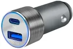 LogiLink USB Kfz Ladeadapter 2Port 1xUSB-C PD,1xUSB-A QC,36W