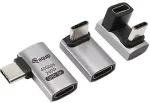 Equip Adapter USB-C->USB-C 180&deg; 40Gbps PD 240W 3Stk