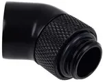 Alphacool Eiszapfen Connector Series - Gewinkelter Montageadapter f&uuml;r Fl&uuml;ssigkeitsk&uuml;hlsystem - Deep Black