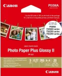 CANON Photo Paper Plus Glossy II PP-201 - Hochgl&auml;nzend - 270 Mikron - 89 x 89 mm - 265 g/m&sup2; - 20 Blatt Fotopapier (2311B070)