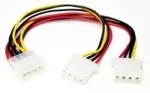 Startech .com Y-Kabel 4 pin Molex Stecker - Molex Splitter IDE Stromkabel - 2 x LP4 intern - Stromkabel - interne Stromversorgung, 4-polig (W) - interne Stromversorgung, 4-polig (M) - 0,2m - f&uuml;r P/N: ATXPW400HPCQ, ATXPW350DELL, ATX2POWR400E, ATX2POWR ...