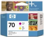 Tooner HP Inc HP 70 Magenta+Gelb Druckkopf