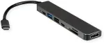 VALUE 12.99.1136 laptop dock/port replicator Wired USB 3.2 Gen 2 (3.1 Gen 2) Type-C Black, Grey