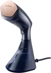PHILIPS 8000 Series Handheld Steamer with brush GC810/20 1600W, 230ml water tank, heated plate,  2-in-1 vertical and horizontal steaming function, Anti Calc Technology -  Style Mat - Blue and Copper
