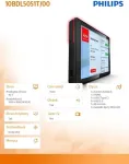 Monitor PHILIPS 25,6cm/10,1" (1280&times;800) 10BDL5051T/00 16:10 IPS 35ms 60Hz 350cd/m&sup2; HDMI USB-C RJ45 Android13 Black