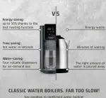 Veekeetja Caso | Turbo Hot Water Dispenser | HW 616 | Water Dispenser | 2600 W | 2.5 L | Plastic/Stainless Steel | Black/Stainless Steel
