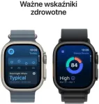APPLE Watch Ultra 3 GPS + Cellular 49mm Natural Titanium Case with Blue/Bright Blue Trail Loop - S/M