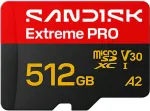 M&auml;lukaart Sandisk Card Extreme Pro MicroSD UHS-I 512GB 250MB/s
