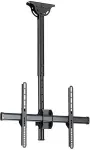 Startech .com Flachbildfernseher Deckenhalterung - Vollbeweglich - Heavy Duty Stahl - Decken TV VESA Halterung f&uuml;r 32 bis 177,80cm (70) - Deckenhalterung f&uuml;r Plasma/LCD/TV - stabiler Stahl - Schwarz - Bildschirmgr&ouml;&szlig;e: 94-177.8 cm (37-70)
