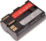T6 POWER Battery Canon BP-508, BP-511, BP-511A, BP-512, BP-514, 1600mAh, 11.8Wh, brown