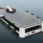 FRITEL RG 2170 Raclette/grill Rustfrit st&aring;lkrom/sort
