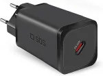Sbs TETRGAN1C65W mobile device charger Headphones, Headset, Laptop, Smartphone, Smartwatch, Tablet Black AC Fast charging Indoor