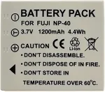Honeywell HNP-40, FUJI NP-40 Battery, 1200mAh