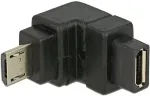 DeLOCK Adapter USB 2.0micro-B Stecker > USB 2.0micro-B Buchse gewinkelt unten