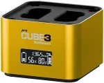 H&auml;hnel Doppelladeger&auml;t Pro Cube 3 - Nikon mit LCD-Display retail