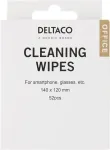 Deltaco puhastussalvr&auml;tikud nutitelefonile, 1 pakk /52tk