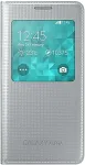 SAMSUNG S View Cover EF-CG850 - Flip-H&uuml;lle f&uuml;r Mobiltelefon - Silber - f&uuml;r Galaxy Alpha