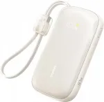 BASEUS Powerbank EnerFill FC21 20000 mAh 22,5 W USB-A USB-C srebrny z odłączanym kablem Lightning