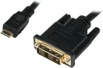 LOGILINK Mini-HDMI - DVI-D M/M 1m - Mini-HDMI - DVI-D - M&auml;nnlich - M&auml;nnlich - Gold - Schwarz (CHM002)