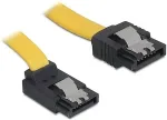 DeLOCK SATA-Kabel SATA -> SATA up St/St 0.30m gelb Clips