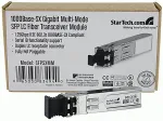 Startech .com Gigabit 850nm Multimode LC Glasfaser (LWL) SFP Tranceiver Modul - 550m - Mini-GBIC - SFP (Mini-GBIC)-Transceiver-Modul - 1000Base-SX - LC Multi-Mode - bis zu 550 m - 850 nm (SFPSXMM)